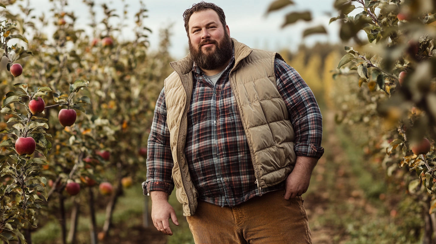 Fall Fashion Flannel and Vest Green Bluff