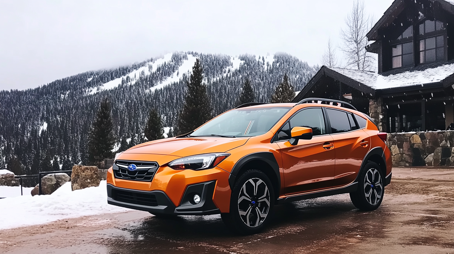 Subaru Crosstrek at Ski Lodge